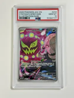 2026 POKEMON ASCENDED HEROES ILLUSTRATION RARE #244 CYNTHIA'S SPIRITOMB PSA 10 - Image 1