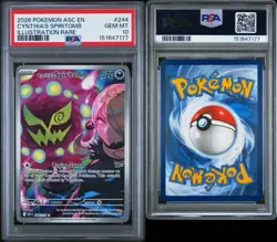 2026 POKEMON ASCENDED HEROES ILLUSTRATION RARE #244 CYNTHIA'S SPIRITOMB PSA 10 - Image 4