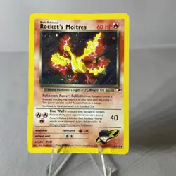 The Pokemon Company Rocket's Moltres Gym Heroes Holo Rare 12/132 60 HP Fire Wall - Image 1