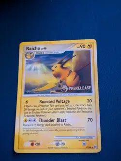 Pokemon TCG Raichu Prerelease Promo 27/99 Nintendo 2009 90 HP Stage 1 Regular - Image 1