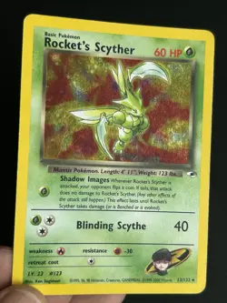Pokemon TCG Rocket's Scyther 13/132 Gym Heroes MP - Image 4