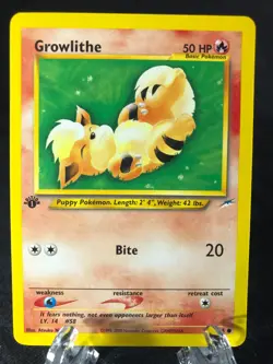 Growlithe 68/105 Neo Destiny 1st EDITION Pokemon TCG WotC NM Never Played! - Image 1