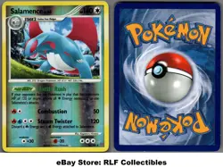 2008 Pokemon, D&P Stormfront, #24/100 Salamence, Reverse Holo Rare - Image 1