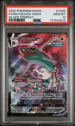 PSA 10 Rayquaza Vmax TG20/TG30 Pokemon Silver Tempest Trainer Gallery - Image 1