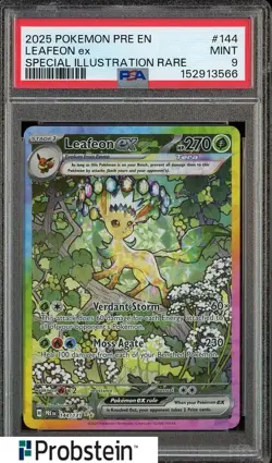2025 Pokemon PRE EN Special Illustration Rare #144 Leafeon ex PSA 9 MINT - Image 1
