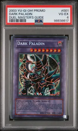 2003 Yugioh Dark Paladin Promo Duel Masters Guide PSA 4 VG-EX - Image 1