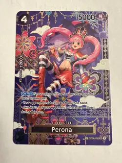 PERONA - One Piece TCG - OP06-093 OP14 SP English Alt Art The Azure Sea's Seven - Image 1