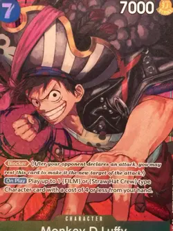 One Piece 2023 Paramount War OP02-041 Monkey.D.Luffy ENG Alt Art Foil PSA 10 - Image 2