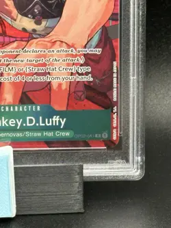 One Piece 2023 Paramount War OP02-041 Monkey.D.Luffy ENG Alt Art Foil PSA 10 - Image 5