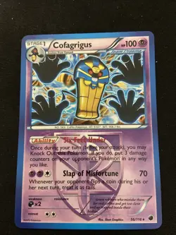 Pokemon TCG Cofagrigus Holo Rare Card 56/116 Plasma Freeze - Image 1
