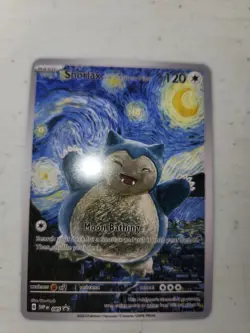 Snorlax Starry Night Pokemon Card Art Style Trading Cards - Image 2