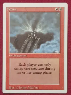 Magic The Gathering REVISED EDITION SMOKE red card MTG - Image 1