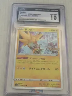2022 Japanese Pokemon Zapdos Holo Card 29/71 CGC Graded Gem Mint 10.0 - Image 1