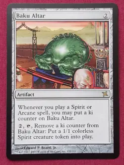 Magic The Gathering BETRAYERS OF KAMIGAWA BAKU ALTAR artifact card MTG - Image 1