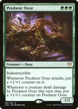 MTG Predator Ooze [Commander 2020] Lightly Played Magic - Image 1