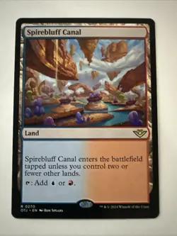 MTG Spirebluff Canal 0270 Outlaws Of Thunder Junction OTJ Regular NM - Image 1