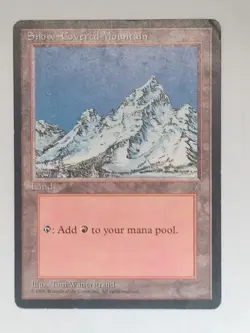 Snow-Covered Mountain - Ice Age (ICE) - #349 - Magic: The Gathering - MTG - LP - Image 1