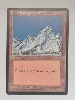 Snow-Covered Mountain - Ice Age (ICE) - #349 - Magic: The Gathering - MTG - NM - Image 1