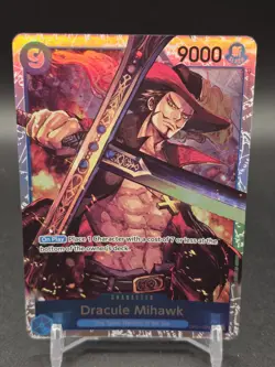 Pre-Errata 2022 One Piece Romance Dracule Mihawk OP01-070 SR - Image 1