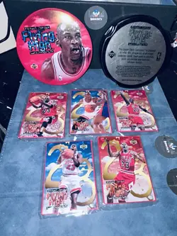 1996 Upper Deck Michael Jordan Flying High All Metal Cards Set (5) Chicago Bulls - Image 2