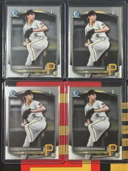 SETH HERNANDEZ | 2025 Bowman Draft | 4 Chrome Lot - Image 1