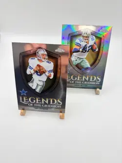 2025 Topps Chrome Refractor Troy Aikman Jason Witten Cowboys Lot 2 - Image 2