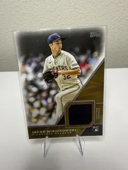 2026 Topps Jacob Misiorowski RC Major League Material Relic MLM-JMI Brewers - Image 1