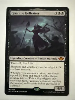 Gisa, the Hellraiser NM Outlaws of Thunder Junction 0089 MTG Regular - Image 1