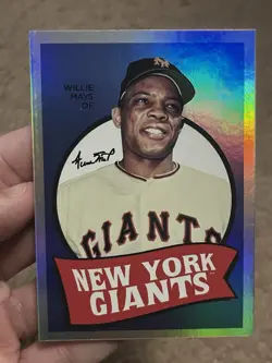 2023 Topps Archives Willie Mays 1969 Single Player Foil #69T-36 New York Giants - Image 1