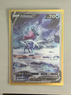 Pokemon TCG Suicune V GG38/GG70 Crown Zenith Galarian Gallery Holo NM Raw - Image 1