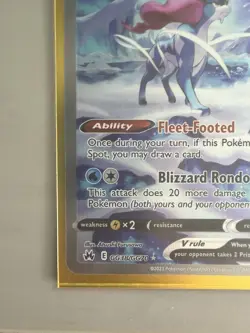 Pokemon TCG Suicune V GG38/GG70 Crown Zenith Galarian Gallery Holo NM Raw - Image 3