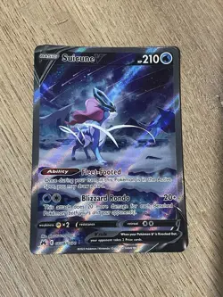 Pokemon TCG Suicune V GG38/GG70 Crown Zenith Galarian Gallery Holo NM - Image 2