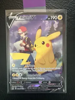 Pikachu V TG16/TG30 SWSH11: Lost Origin Trainer Gallery - Pokemon Card - NM - Image 1