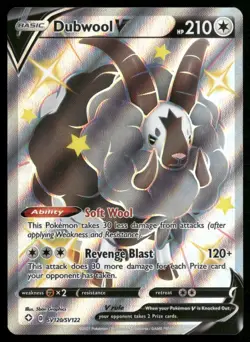 Dubwool V SV120/SV122 Shining Fates: Shiny Vault Pokemon TCG - Image 1