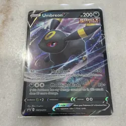 Umbreon V SWSH203 Sword & Shield Promo Single Strike Holo 200HP 5ban Graphics - Image 2