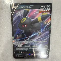 Umbreon V SWSH203 Sword & Shield Promo Single Strike Holo 200HP 5ban Graphics - Image 3