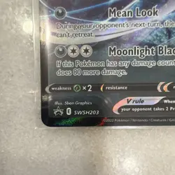 Umbreon V SWSH203 Sword & Shield Promo Single Strike Holo 200HP 5ban Graphics - Image 4