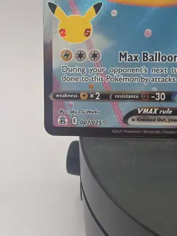 Pokemon 2021 Celebrations Flying Pikachu VMAX 007/025 Full Art - Image 4