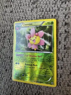 2013 Pokemon Black & White Plasma Storm 7/135 Cherrim Reverse Holo NM Rare Card - Image 2