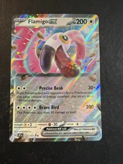 Flamingo Ex 160/191 Double Rare Holo Pokemon TCG Surging Sparks Card NM Flamigo - Image 1