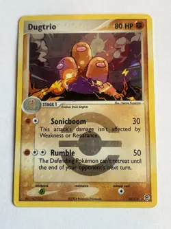 Dugtrio 22/112 Reverse Holo EX Firered & Leafgreen Lightly Played Pokemon Card - Image 1