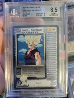 Gohan Ascendant Bgs 8.5 Dragon Ball Z Score Trading Card Limited Foil Cell Saga - Image 1