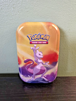 Pokemon Kanto Power Mini Tin - Mewtwo - Coin, Tin, and Mewtwo Info Card Only - Image 1