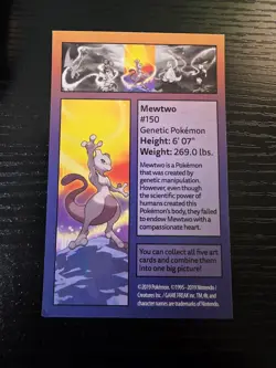 Pokemon Kanto Power Mini Tin - Mewtwo - Coin, Tin, and Mewtwo Info Card Only - Image 4