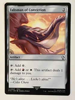 Talisman of Conviction Final Fantasy Non-Foil Regular MTG - Image 1