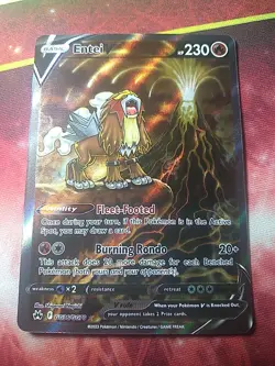 Pokemon Entei v Crown Zenith Illustration Card GG36/GG70 Mint Condition - Image 1