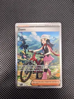 Pokemon Dawn Trainer Full Art Special Illustration Rare Holo Me02 129/094 Card - Image 2