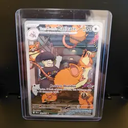 Pokemon TCG Team Rockets Raticate Card 202/182 Destined Rivals - Image 1