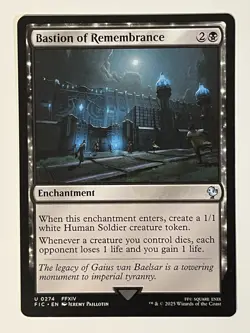 Bastion of Remembrance Commander: Final Fantasy Non-Foil Regular MTG - Image 1