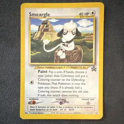 Nintendo Pokemon Smeargle Promo Card 32/Promo Basic 40HP Painter 2001 - Image 2